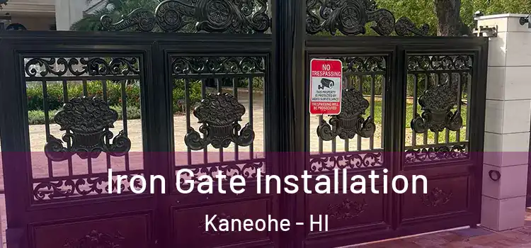 Iron Gate Installation Kaneohe - HI
